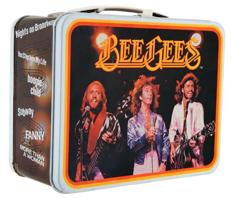 bee gees metal lunch box|bee geese lunch box.